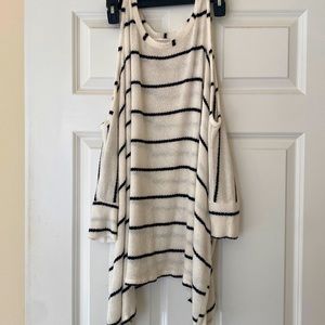 Cold Shoulder Flowy Sweater